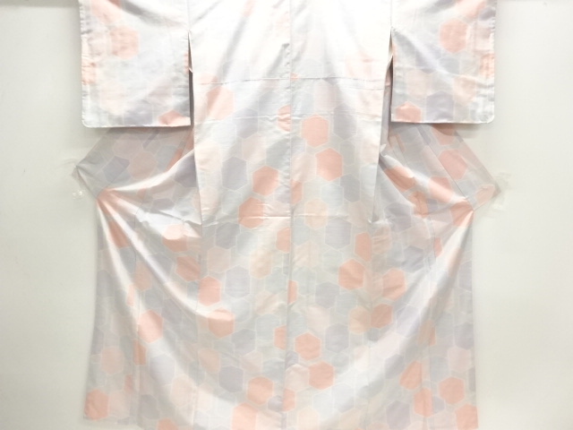 JAPANESE KIMONO / UNUSED / TSUMUGI / WOVEN KIKKO